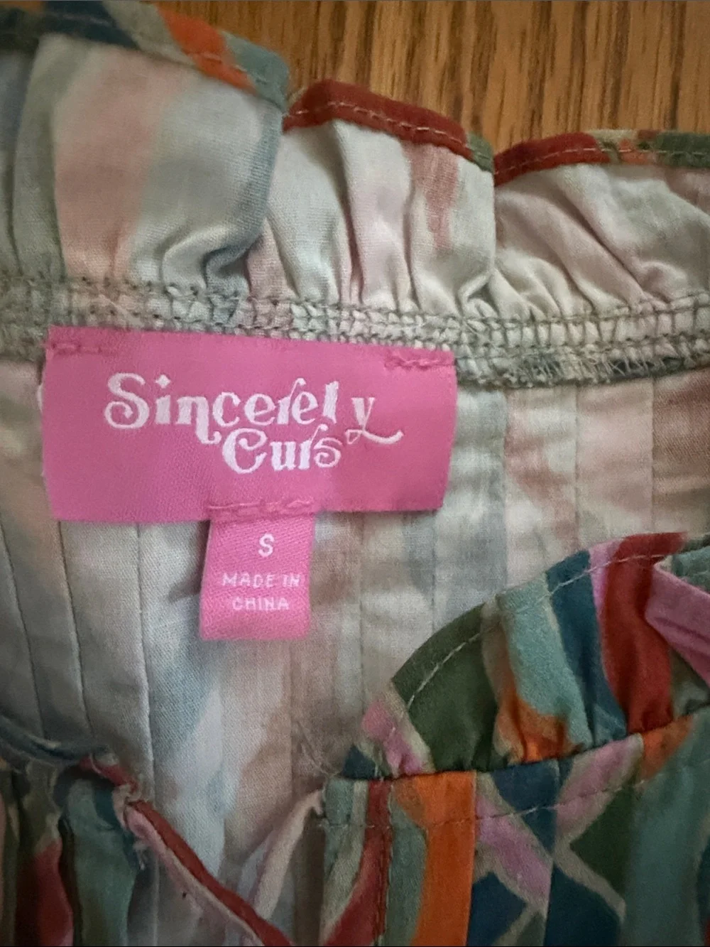 Sincerely Ours Multicolor Striped Ruffle Top - Small, great looking! 👀 - Picture 3 of 5